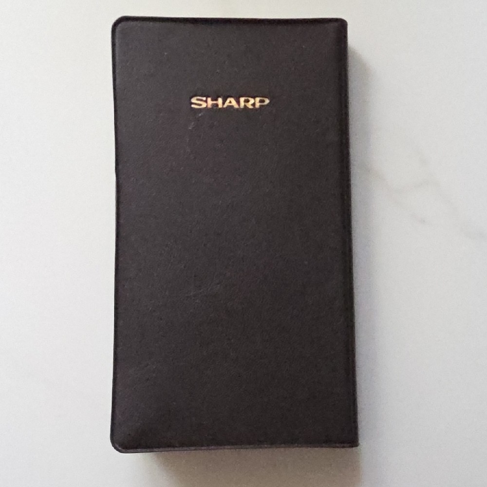 Vintage Sharp scientific calulator with case EL-507